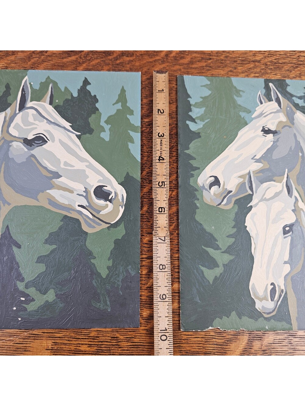 Vintage Art Award Horse Portraits Paint by Number Pair 8x10 PBN - Picture 10 of 14